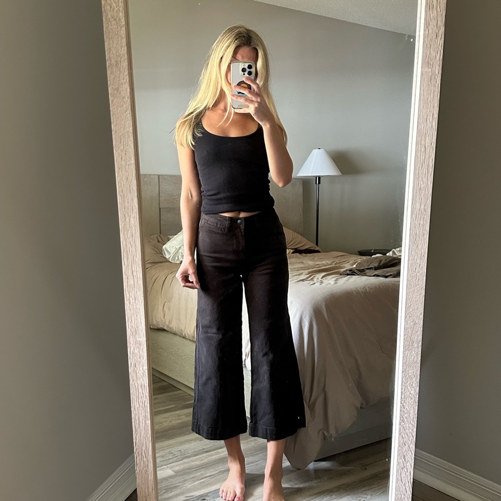 OAT New York Black Cropped Jeans